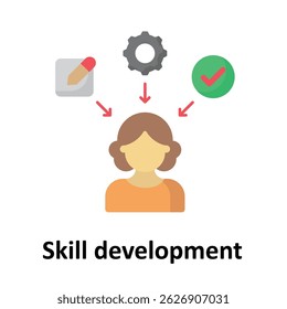 Skill development Vector icon which can easily modify or edit 
