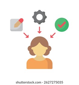 Skill development Vector icon which can easily modify or edit 

