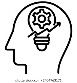 Ilustración vectorial de la línea de iconos de mejora de habilidades