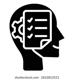 Icono De Evaluación De Habilidad Estilo En Negrita Para Varios Propósitos De Diseño