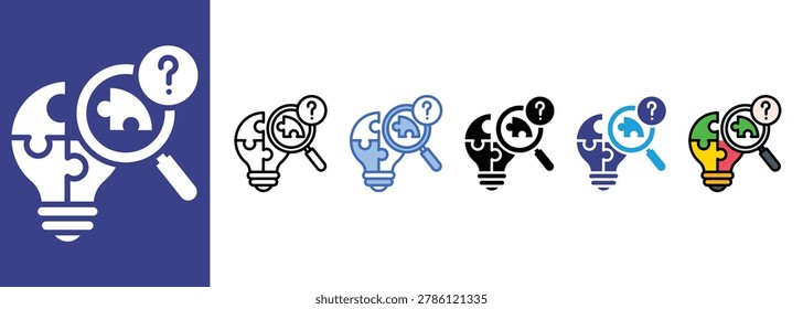 Skill Gap Analysis icon sets collection multiple styles

