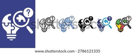 Skill Gap Analysis icon sets collection multiple styles

