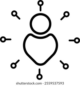 Skill Icon Design Outline Black Color