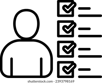 ilustración vectorial de línea de icono de destreza