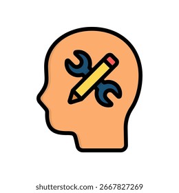 Skill Icon Lineale Farbvektorgrafik