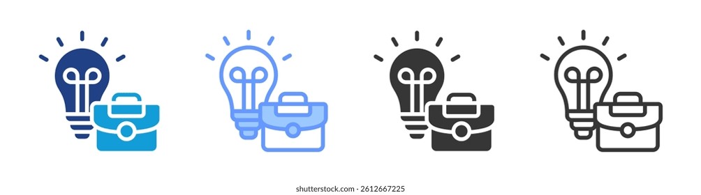 Skill icon set multiple style collection