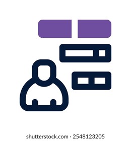 ícone de habilidade. vetor ícone de tom duplo para o seu site, móvel, apresentação e design de logotipo.