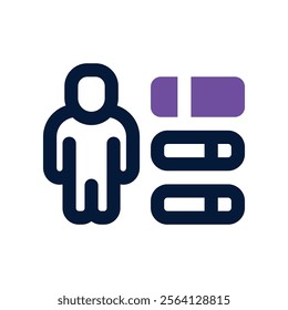 skill icon. vector dual tone icon for your website, mobile, presentation, and logo design.