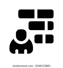 skill icon. vector glyph icon for your website, mobile, presentationation, and logo design.