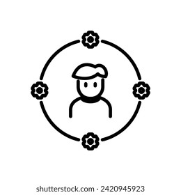 skill icon vector in line style