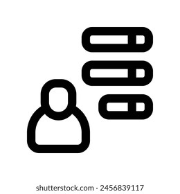 skill icon. vector line icon for your website, mobile, presentation, and logo design.