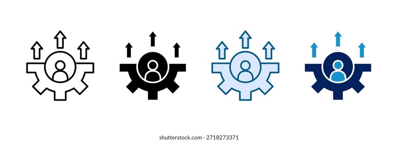 Conjunto de iconos de mejora de habilidades Colección de estilo múltiple