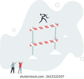 Skill level or experience to overcome challenge and succeed, personal development or improvement, professional or expert level concept.flat character life .