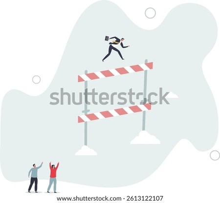 Skill level or experience to overcome challenge and succeed, personal development or improvement, professional or expert level concept.flat character life .