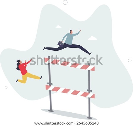 Skill level or experience to overcome challenge and succeed, personal development or improvement, professional or expert level concept. character life .