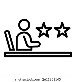 Skill Line Icon Vector Illustration