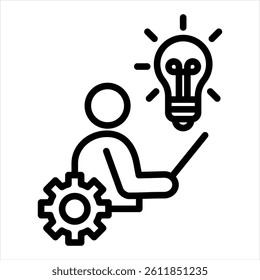 Skill Line Icon Vector Illustration
