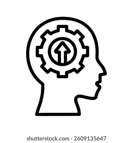 Skill Line Vector Illustration On White Background.