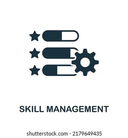 Skill Management icon. Monochrome simple Business Management icon for templates, web design and infographics