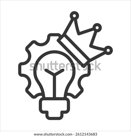 Skill Mastery Icon Vector Illustration Outline