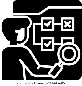 Ilustração do Vetor de Glifos do Ícone da Matriz de Habilidades