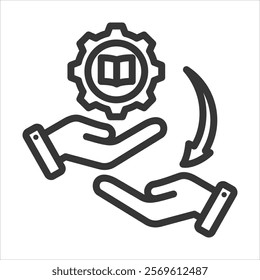 Skill Outline Icon Vector Illustration
