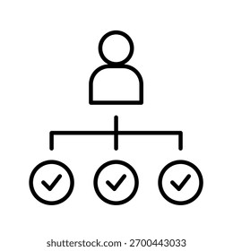 Skill Outline Icon Vector Illustration