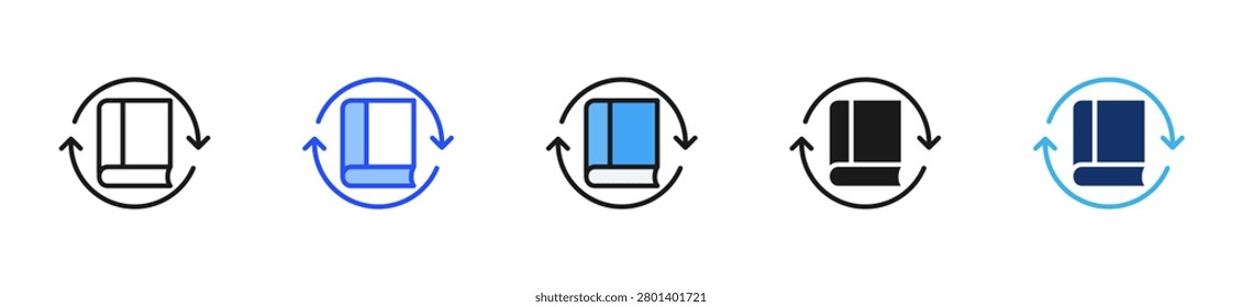 Skill Relearn Icon Collection With Multiple Styles