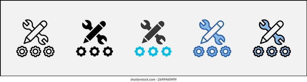 Skill Set Icon Pack Multistyle Illustration