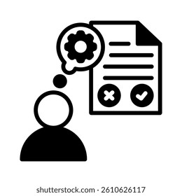 Skill Test Icon Element for Design