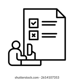 Skill Test Icon Element for Design