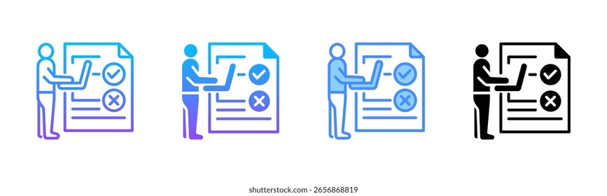 Skill Test Multi Style Icon Set