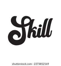 skill text on white background.