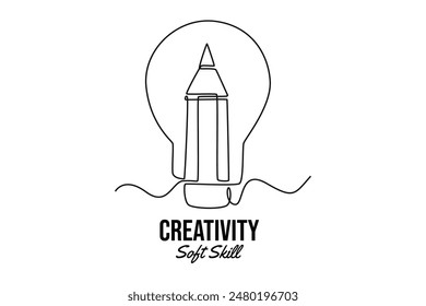 Concepto de habilidad y entrenamiento. Ilustración gráfica de Vector de diseño de línea única.