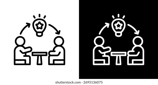 Ilustración vectorial de icono de transferencia de habilidades