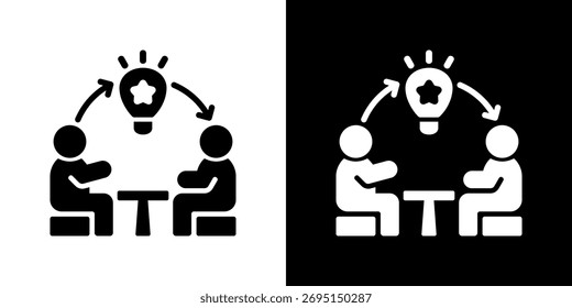 Ilustración vectorial de icono de transferencia de habilidades