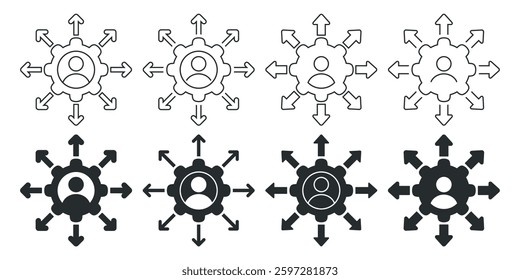 Skill upgrade icon. Illustration vector