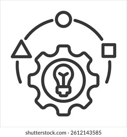 Skill Variety Icon Vector Illustration Outline