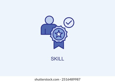 Skill Vector Icon Or Logo Illustration