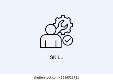 Icono De Vector De Habilidad O Ilustración De Logo