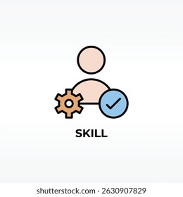 Skill Vector, Icon Or Logo Sign Isolated Symbol Illustration