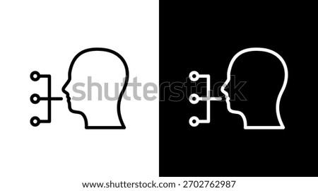 Skill White Icon Set Design