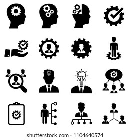 Skill,Ability icon set. Signs for infographic, logo, app development and website design.