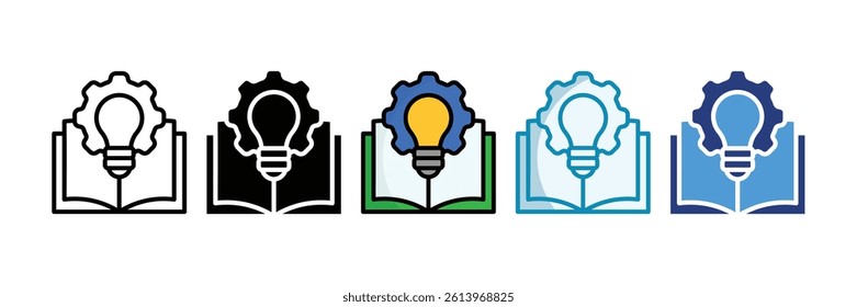 Skill-Based Learning Icon Set Multiple Style Collection