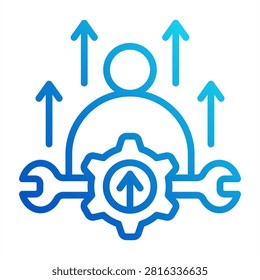Skillbuilding Icon - Outline Gradient Icons For Mentorship And Training