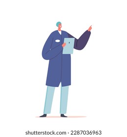 Skilled Factory Worker Character Holding Tablet Device In Hands While Performing Industrial Tasks