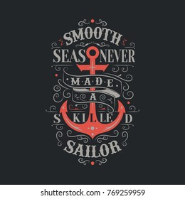Skilled Sailor Typography Design