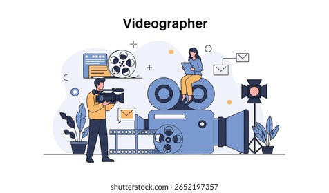 Um videógrafo habilidoso capturando a essência da narrativa moderna com precisão cinematográfica e talento artístico para projetos visuais