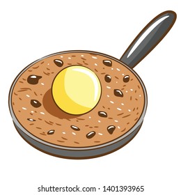 Skillet Cookie Vector Graphic Clipart