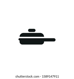 skillet vector icon on white background